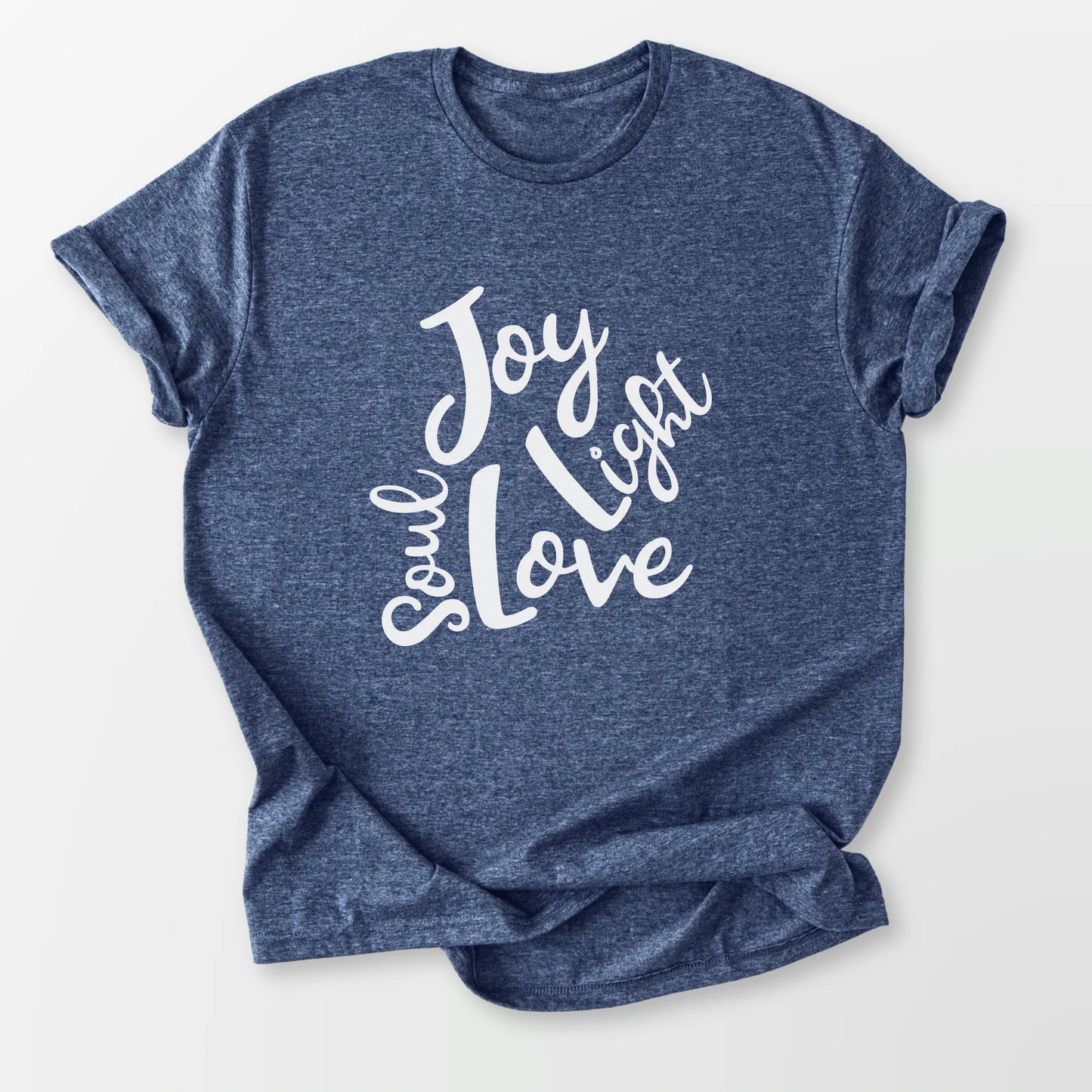 Soul Joy Love Light Tee Heather Navy T-Shirt
