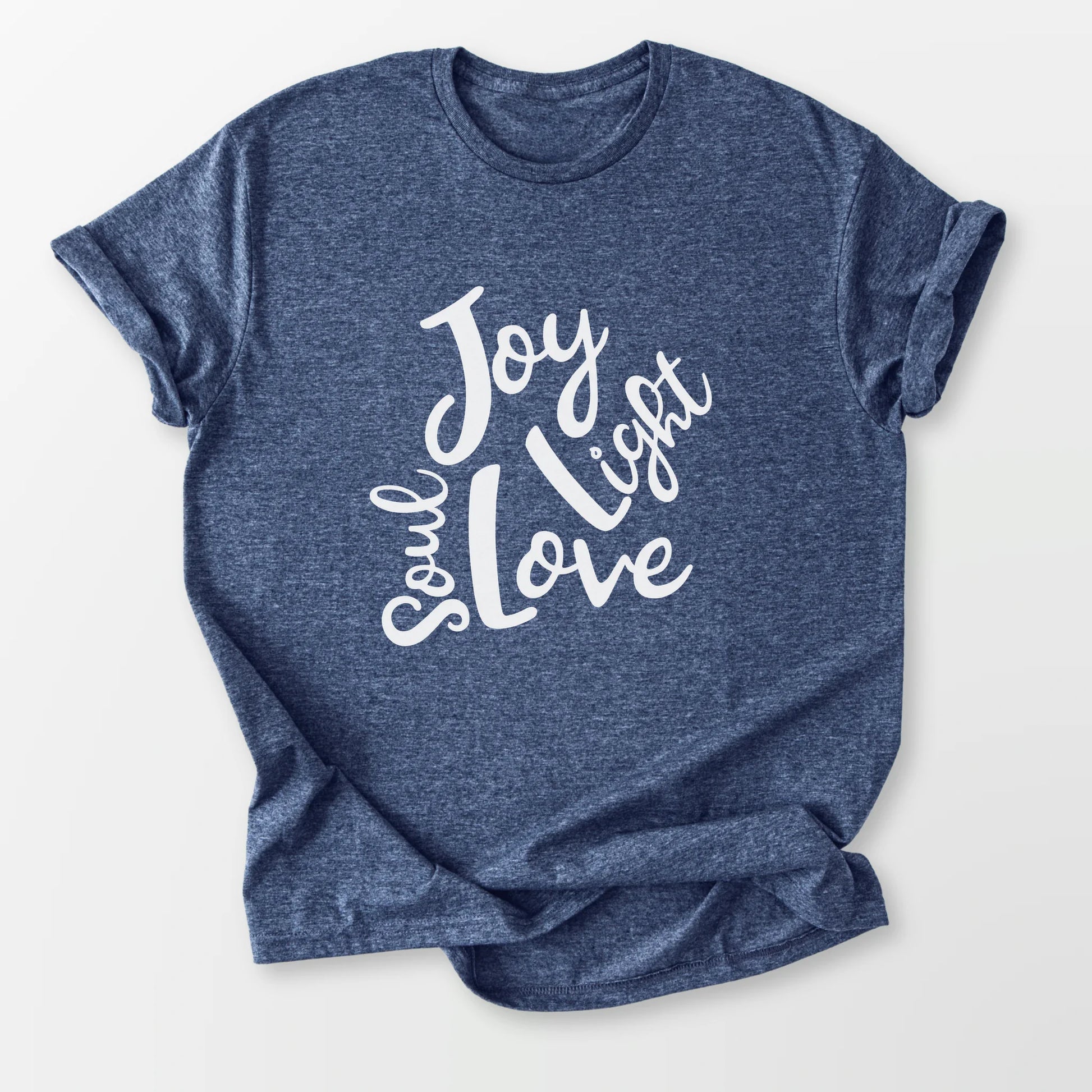 Soul Joy Love Light Tee Heather Navy T-Shirt