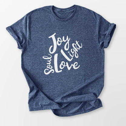 Soul Joy Love Light Tee Heather Navy T-Shirt