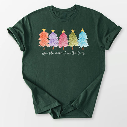 Sparkle More Tee Forest Green T-Shirt