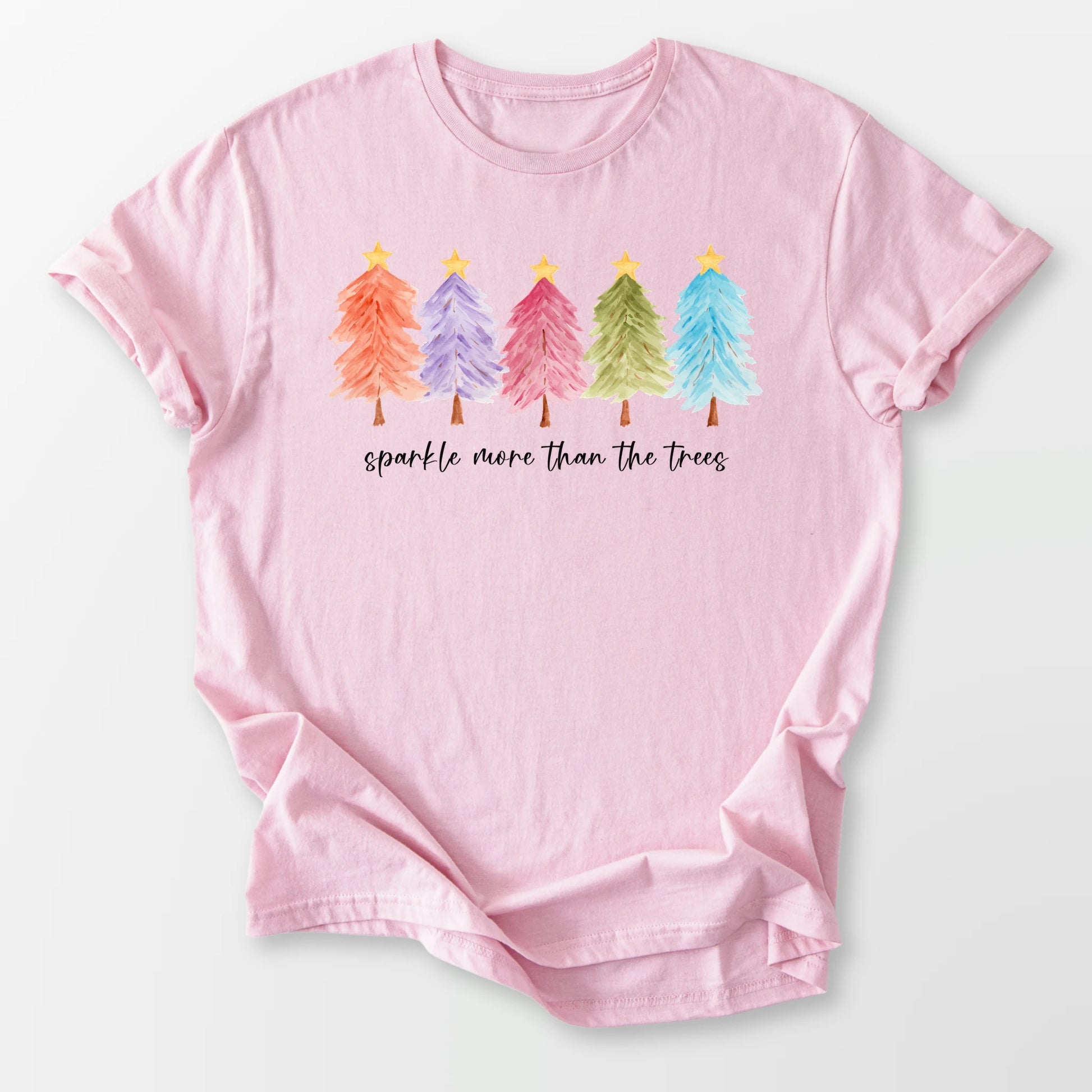 Sparkle More Tee Light Pink T-Shirt