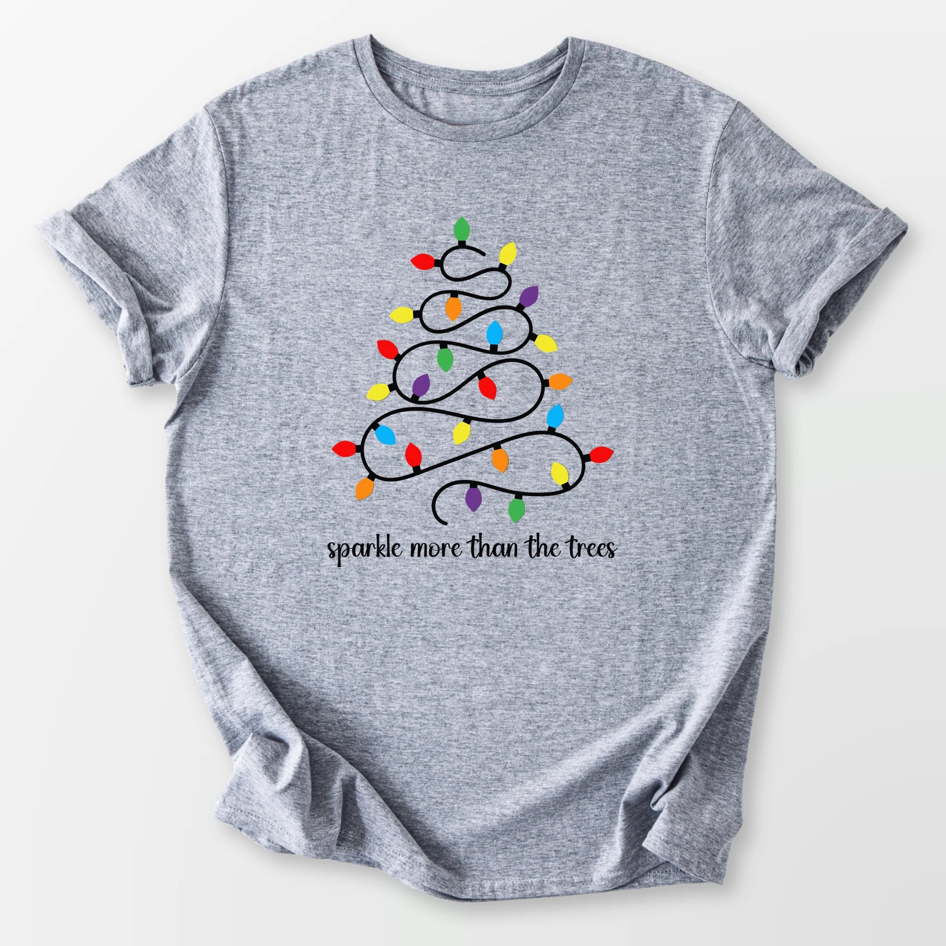 Sparkle Tree of Lights Tee Sport Grey T-Shirt