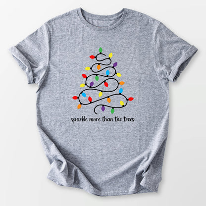 Sparkle Tree of Lights Tee Sport Grey T-Shirt