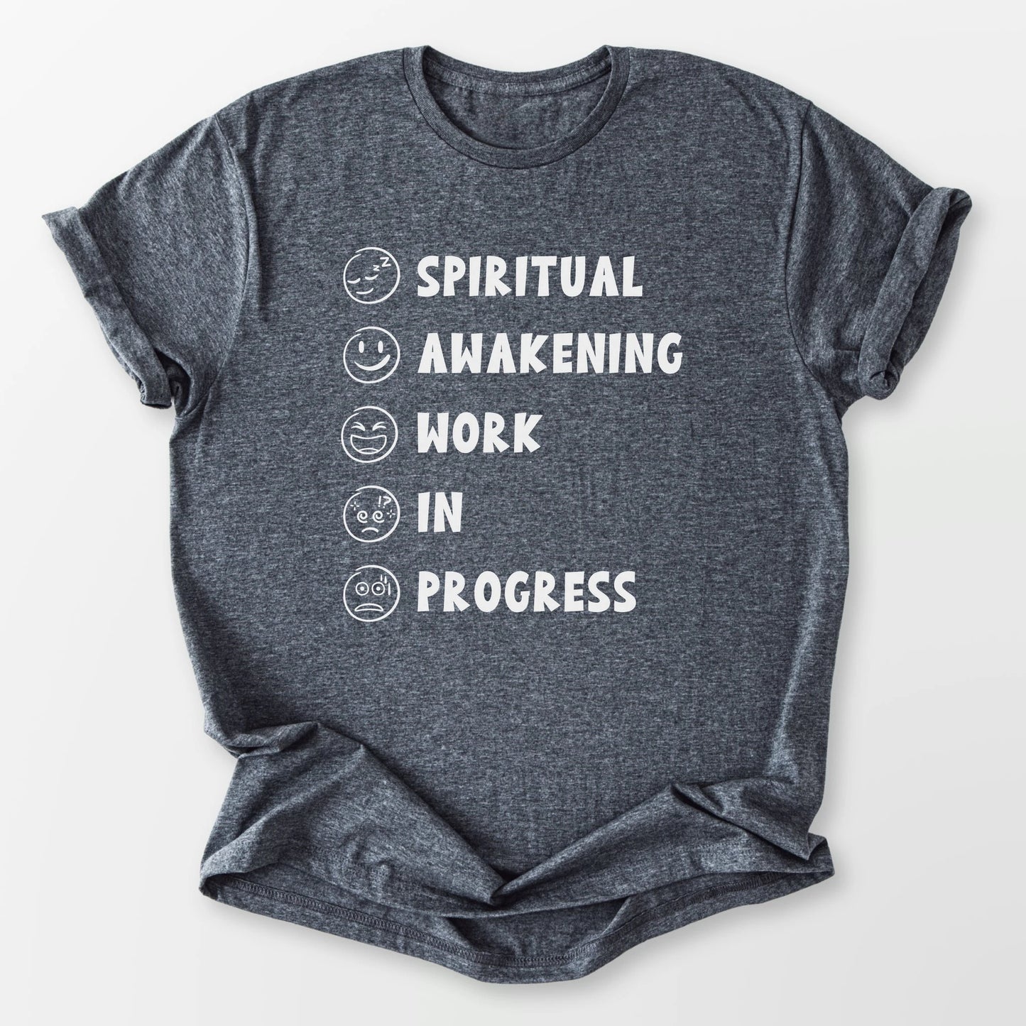 Spiritual Awakening WIP Tee Dark Heather Grey T-Shirt