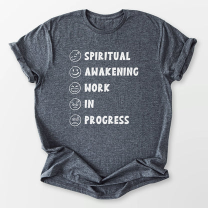 Spiritual Awakening WIP Tee Dark Heather Grey T-Shirt