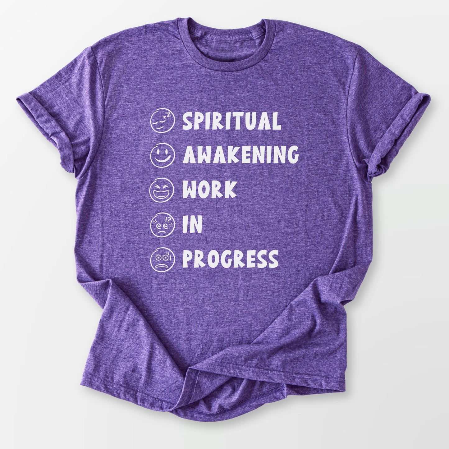 Spiritual Awakening WIP Tee Heather Purple T-Shirt