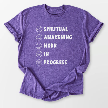 Spiritual Awakening WIP Tee Heather Purple T-Shirt