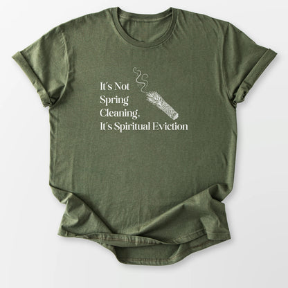 Spiritual Eviction Tee Military Green T-Shirt