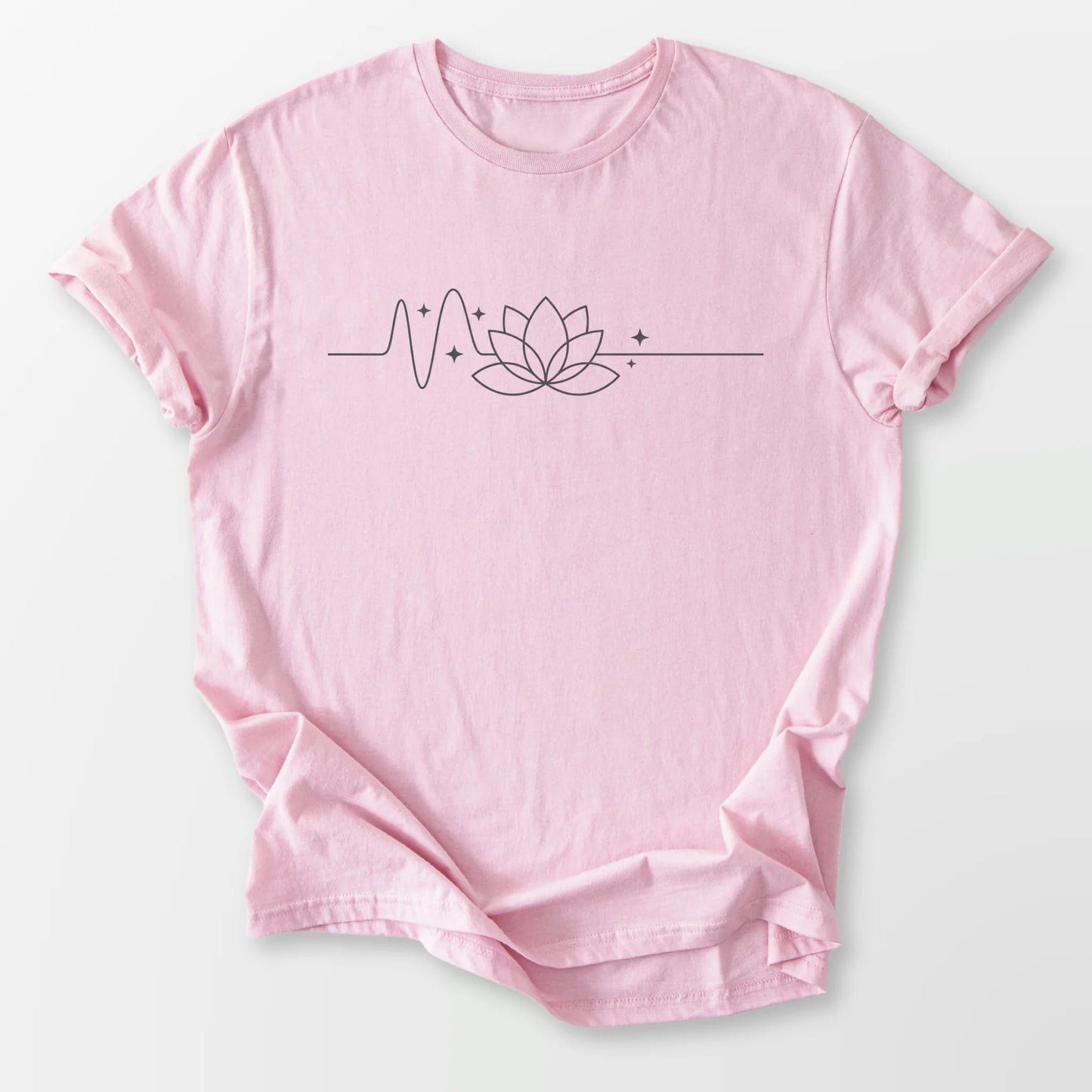 Spiritual Pulse Tee Light Pink T-Shirt
