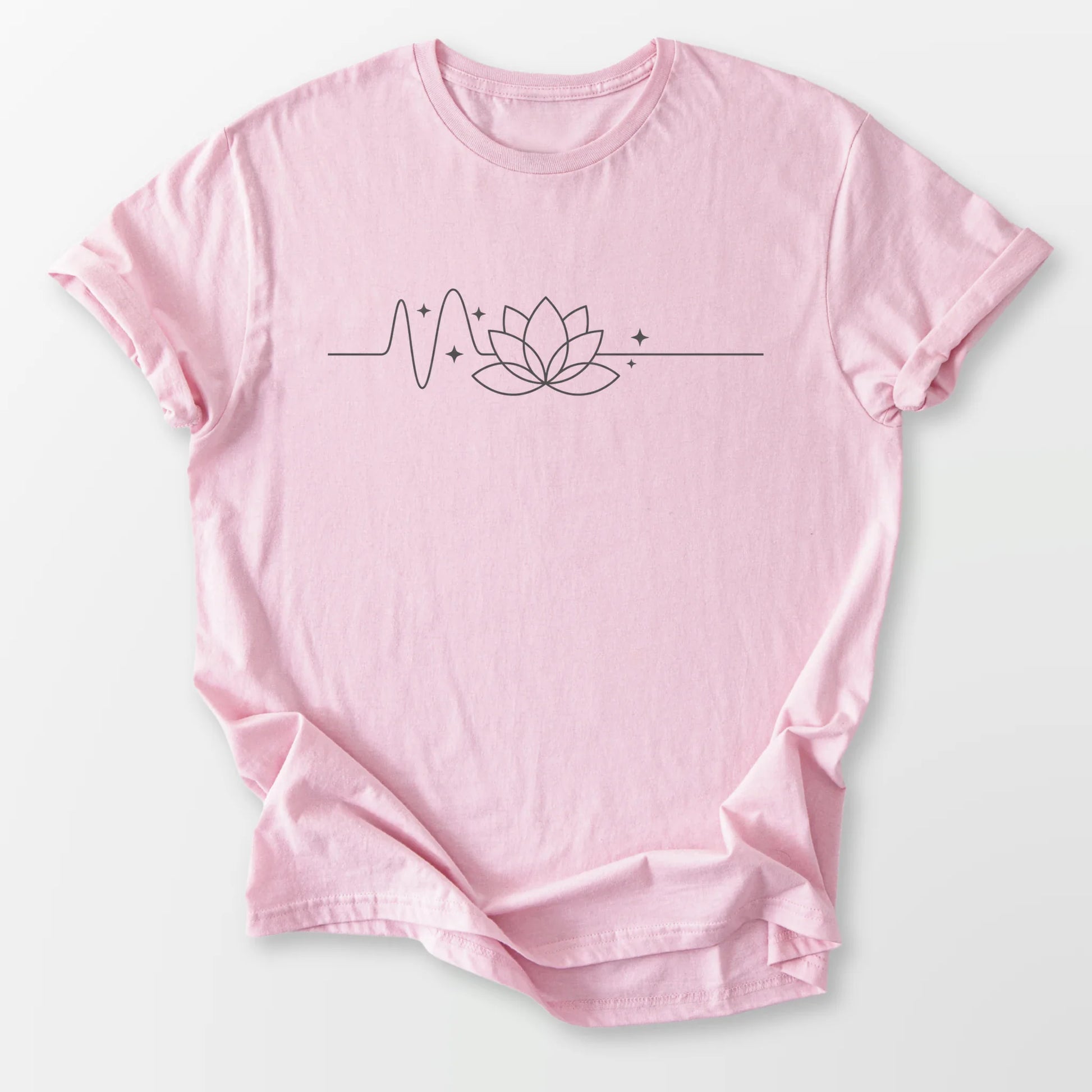 Spiritual Pulse Tee Light Pink T-Shirt