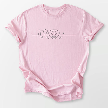 Spiritual Pulse Tee Light Pink T-Shirt
