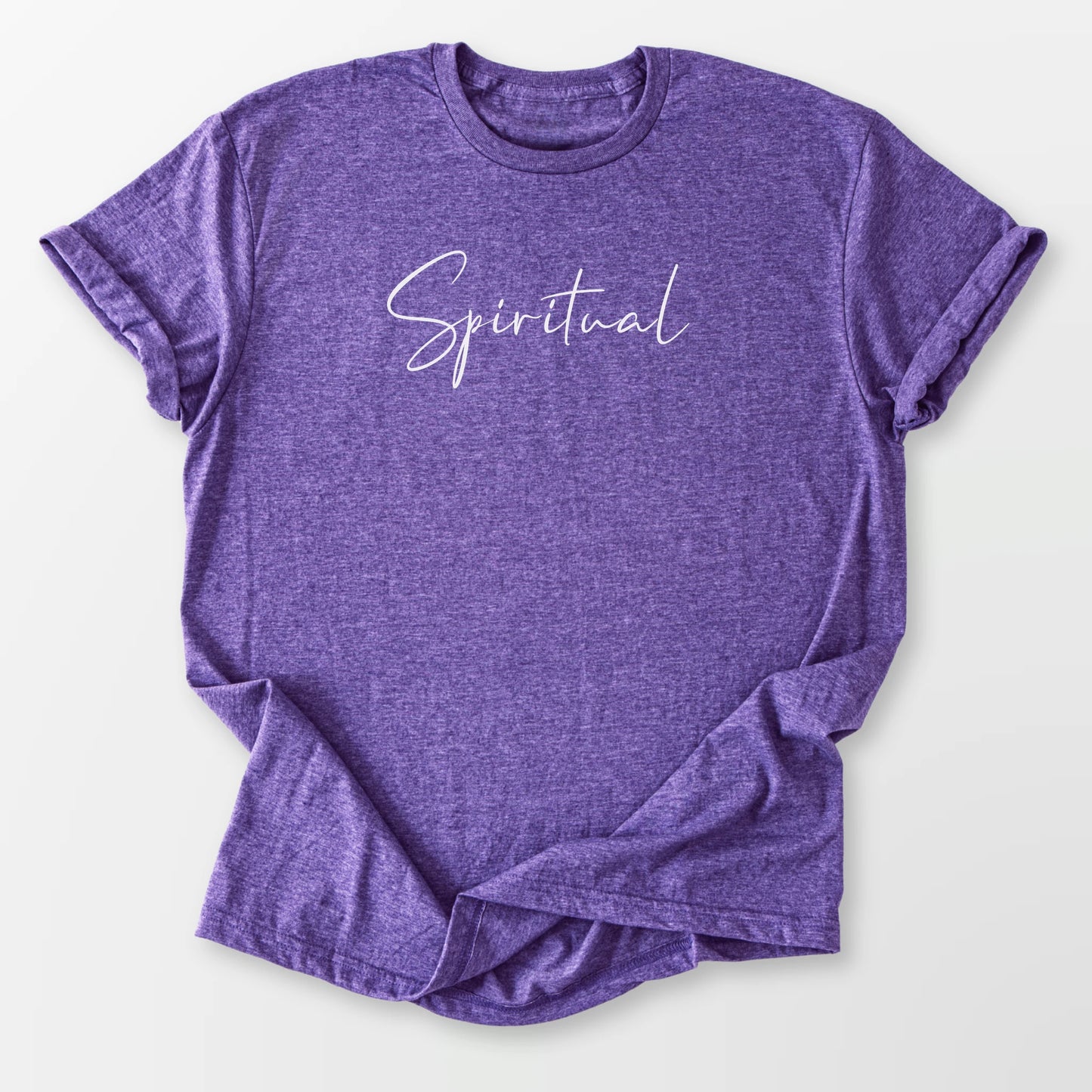 Spiritual Tee Heather Purple T-Shirt