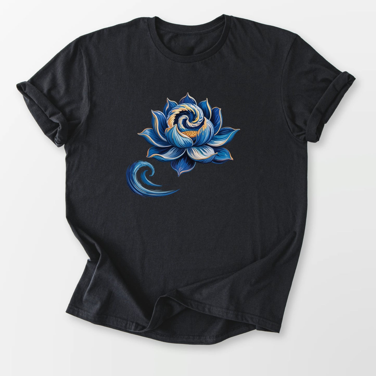 Starry Lotus Tee Black T-Shirt