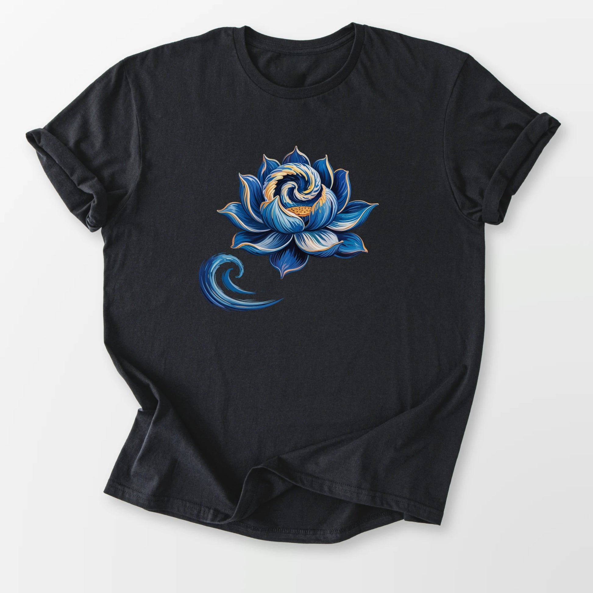 Starry Lotus Tee Black T-Shirt