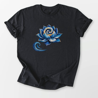 Starry Lotus Tee Black T-Shirt