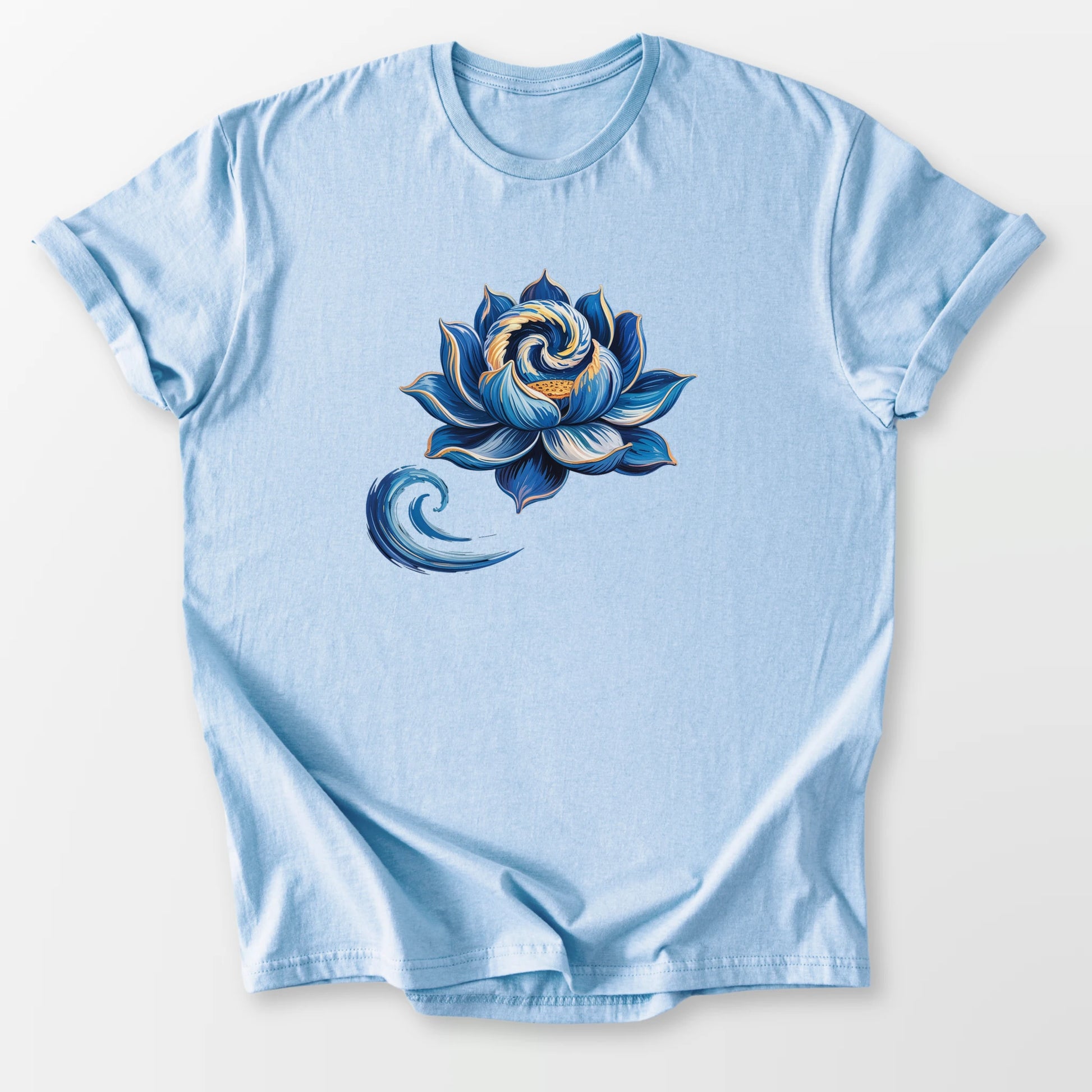 Starry Lotus Tee Light Blue T-Shirt