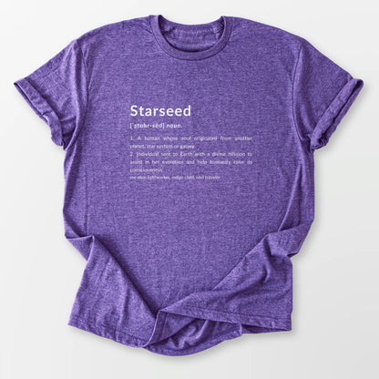 Starseed Definition Tee Heather Purple T-Shirt