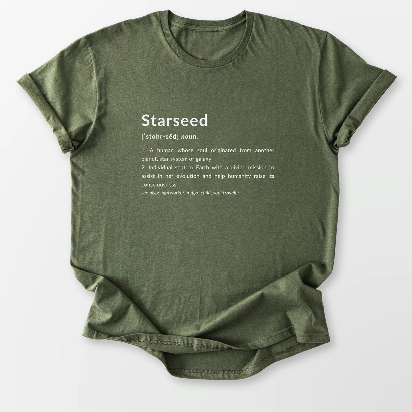 Starseed Definition Tee Military Green T-Shirt