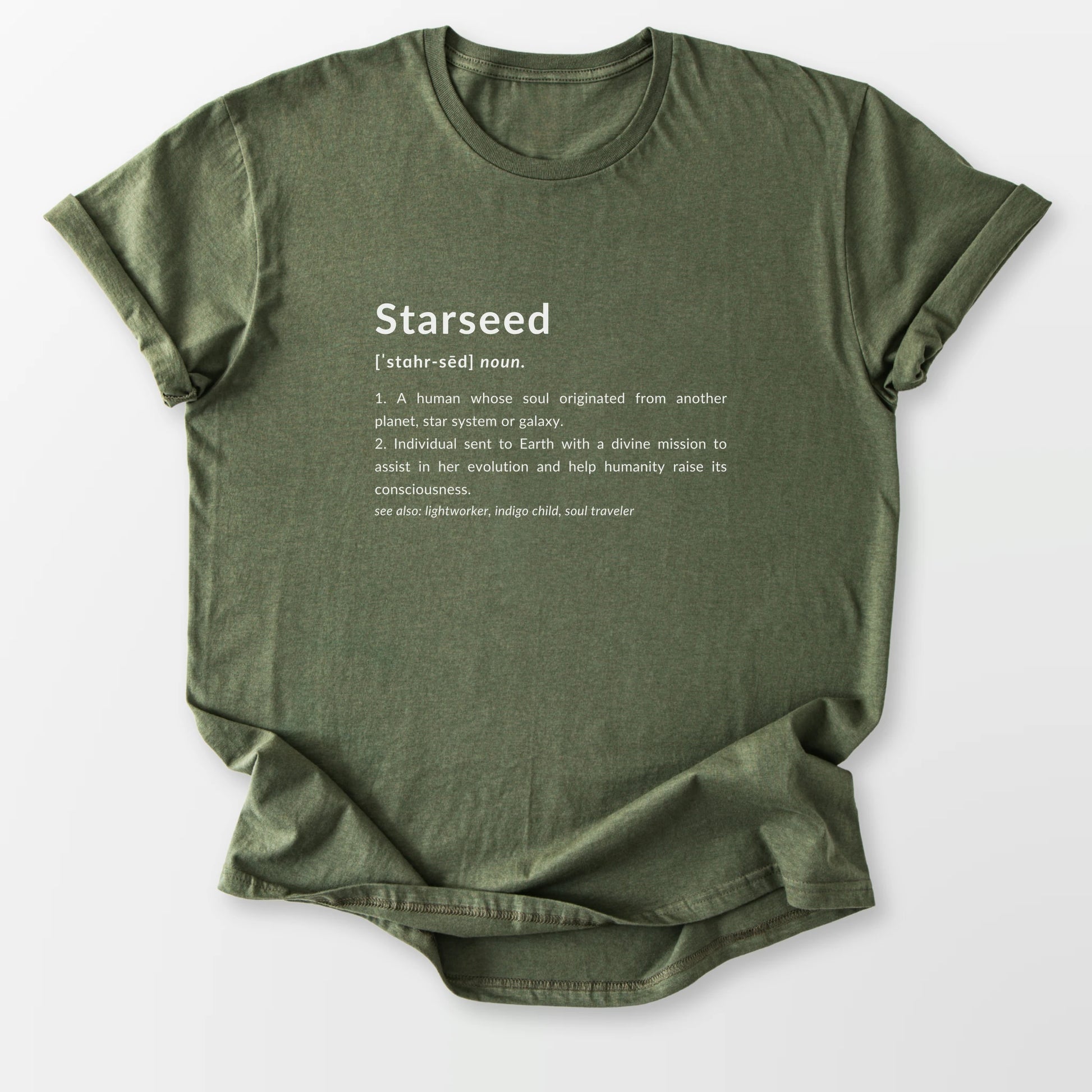 Starseed Definition Tee Military Green T-Shirt