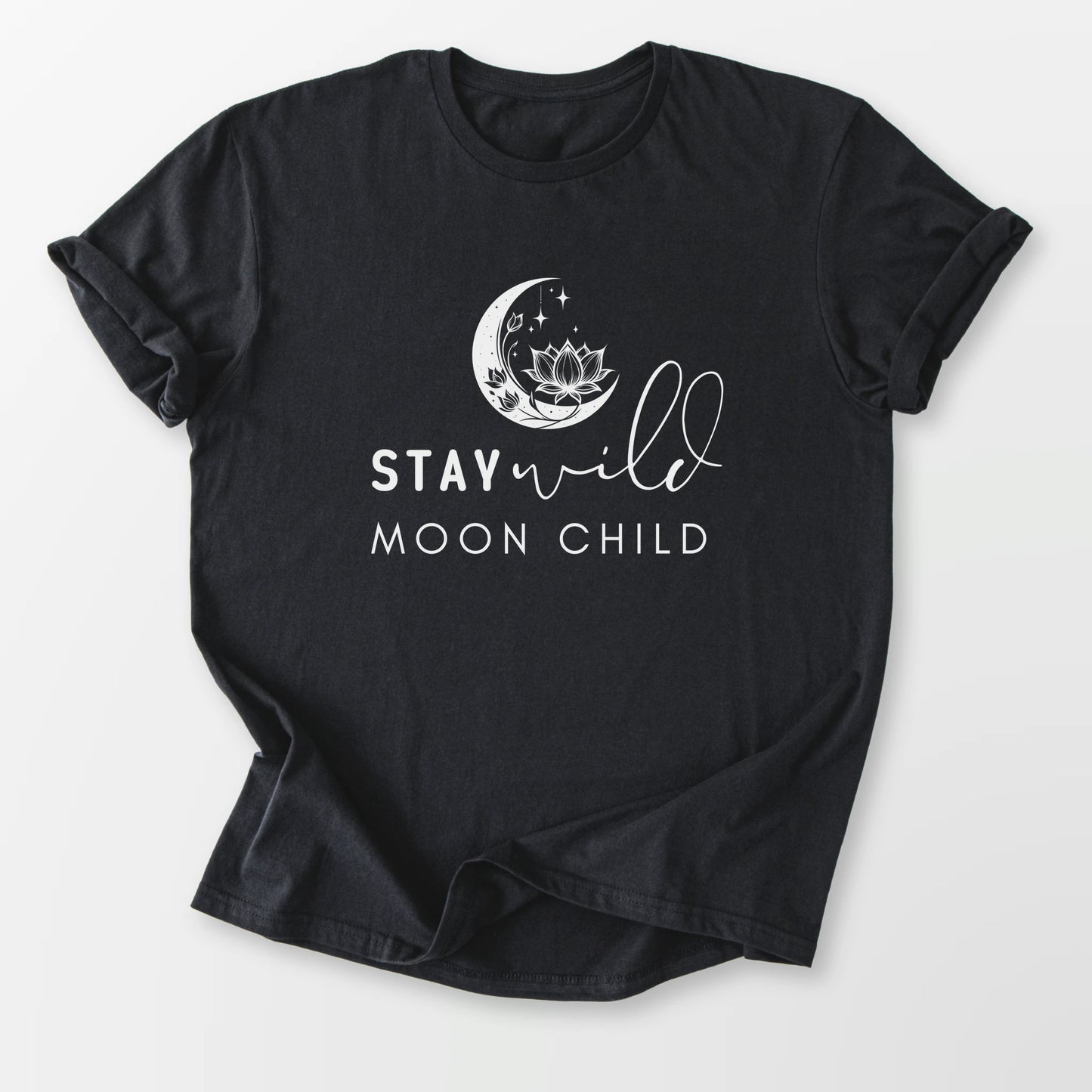 Stay Wild Moon Child Tee Black T-Shirt