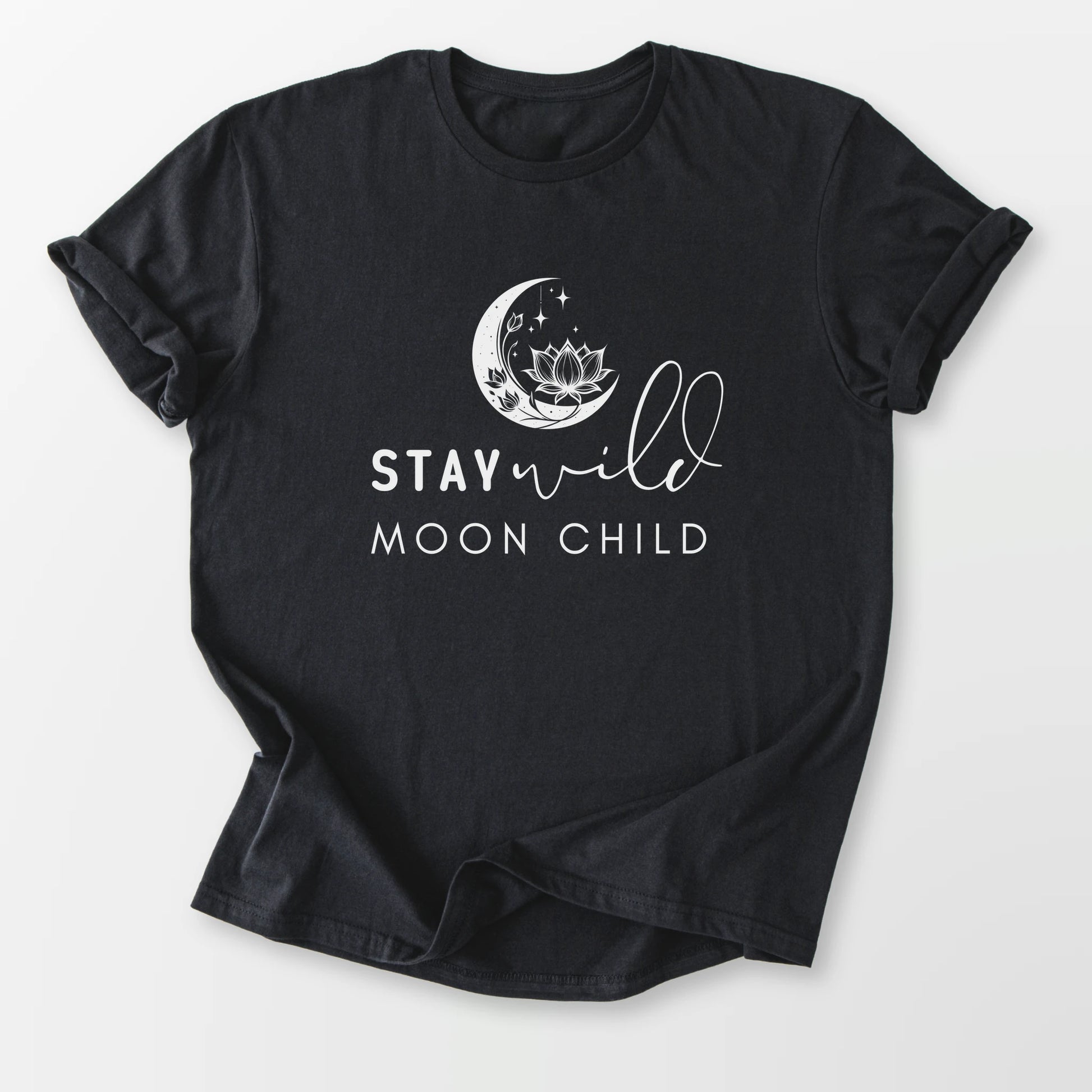 Stay Wild Moon Child Tee Black T-Shirt
