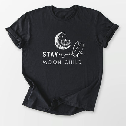 Stay Wild Moon Child Tee Black T-Shirt
