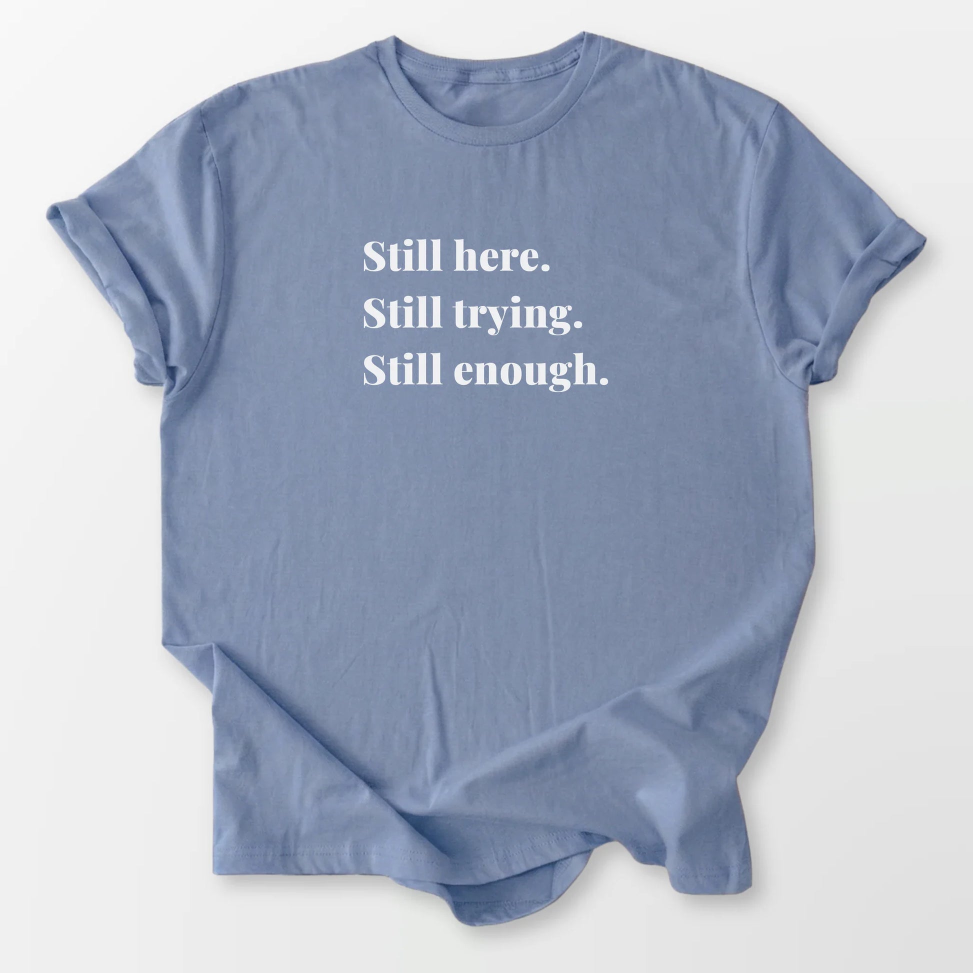 Still Enough Tee Stone Blue T-Shirt