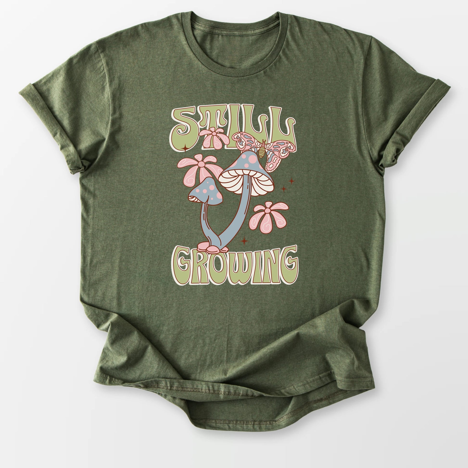 Still Growing Tee Military Green T-Shirt