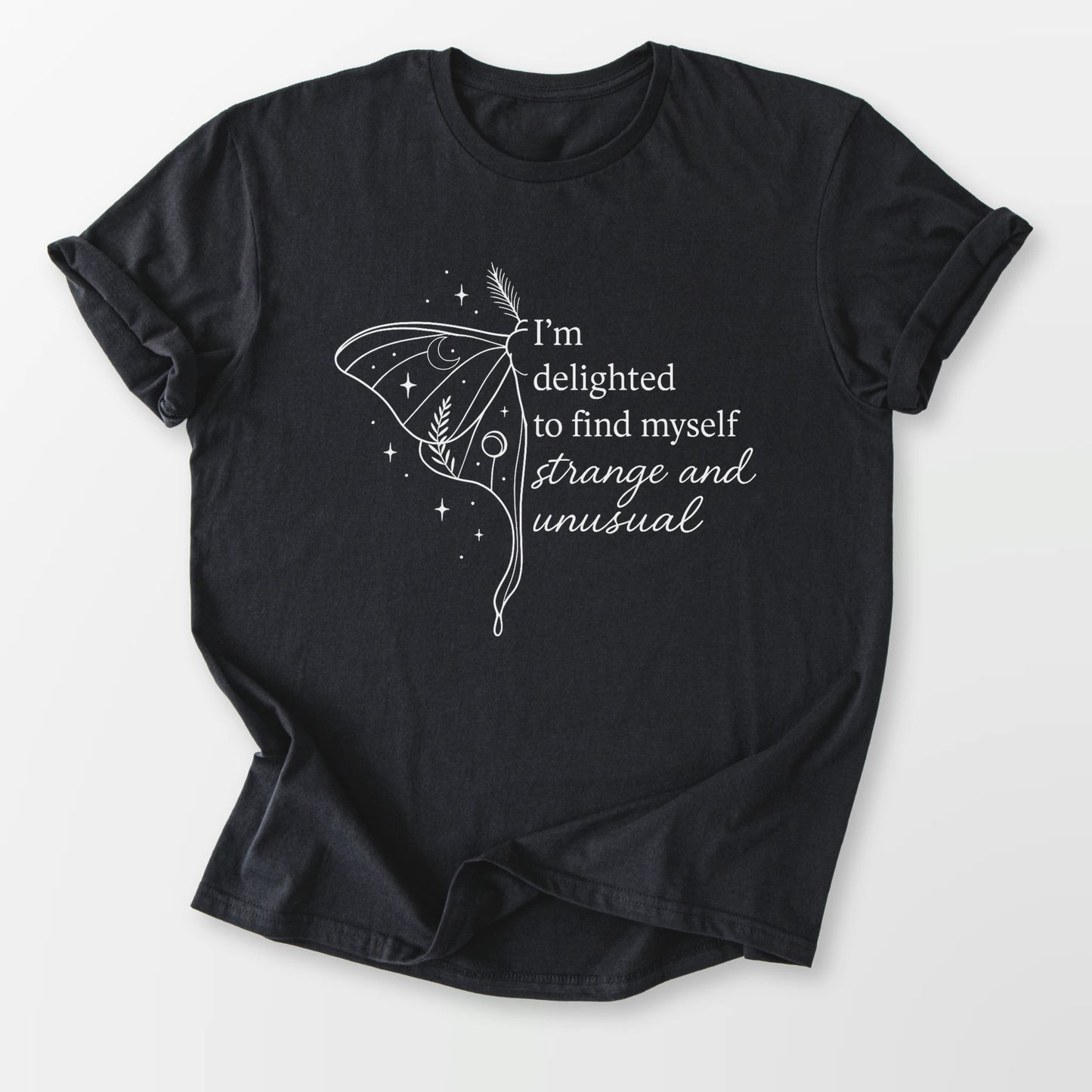 Strange and Unusual Tee Black T-Shirt