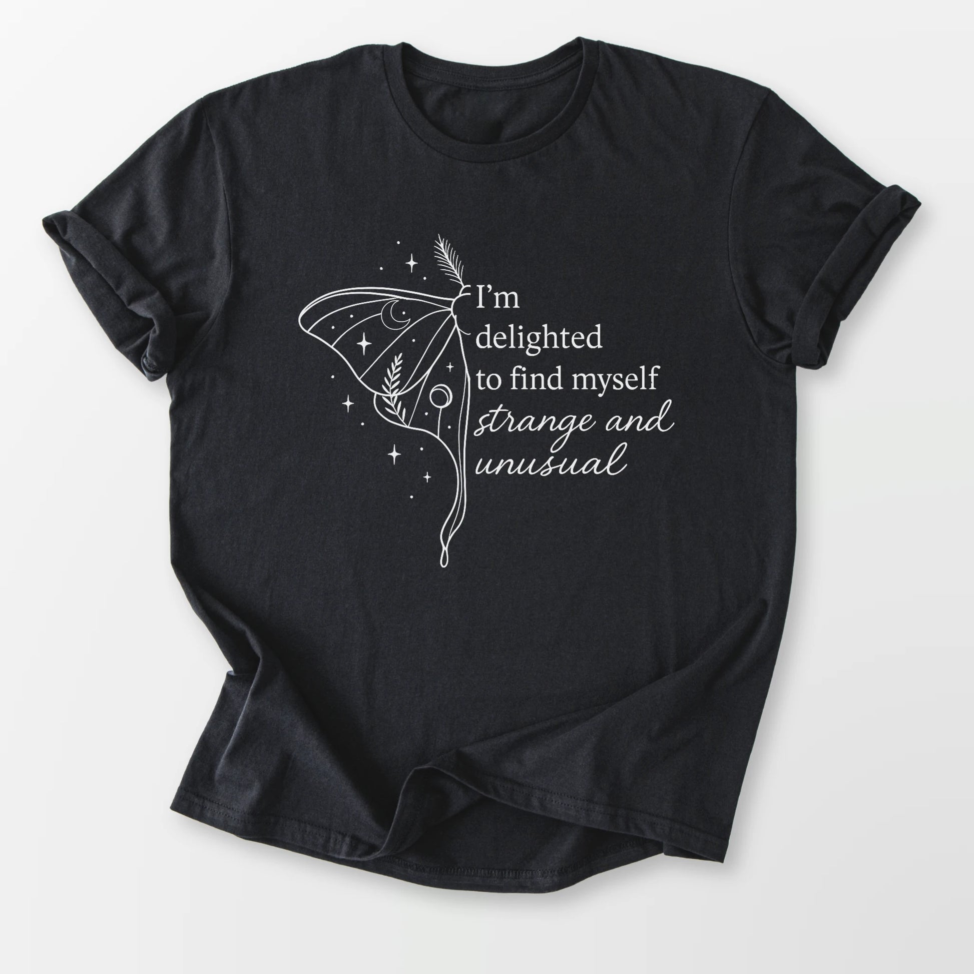 Strange and Unusual Tee Black T-Shirt