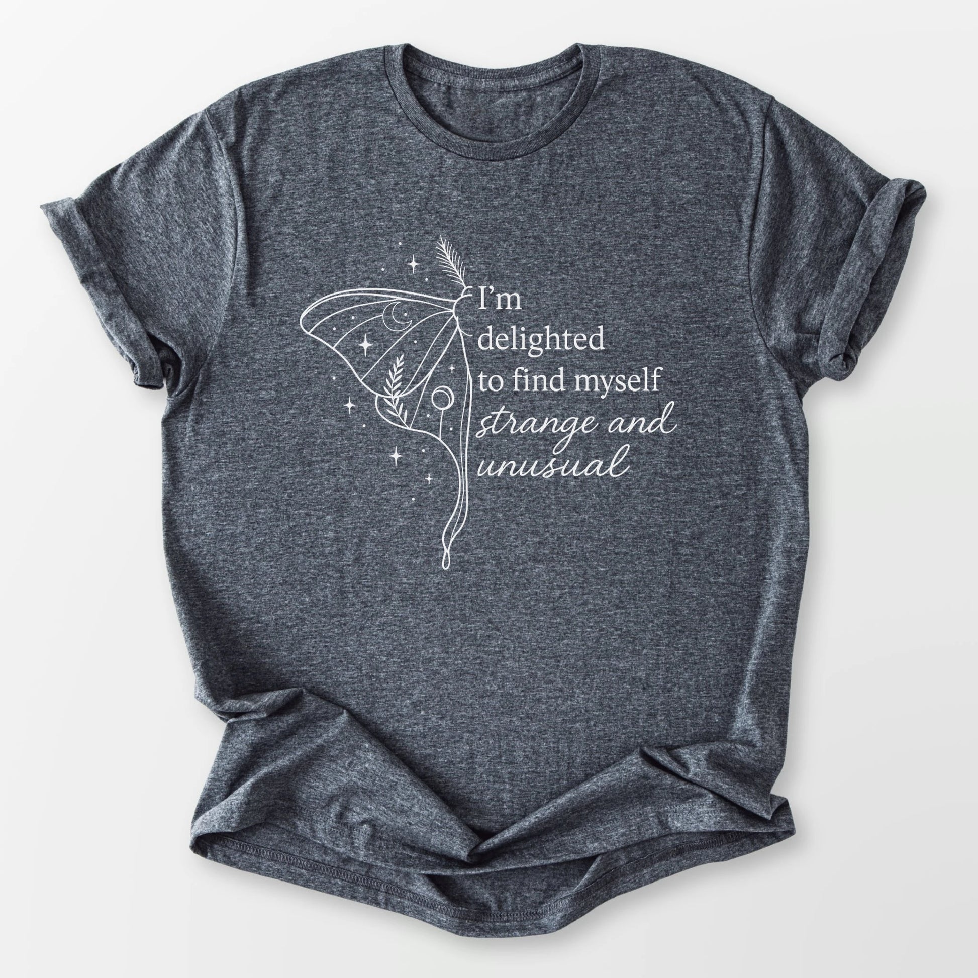 Strange and Unusual Tee Dark Heather Grey T-Shirt