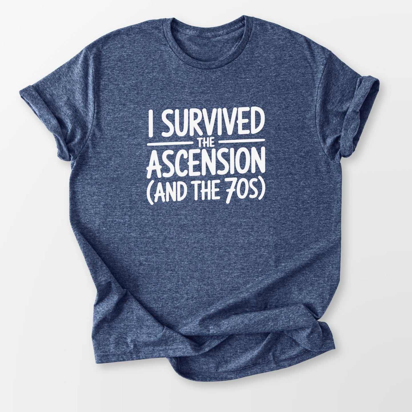 Survived Ascension Tee Heather Navy T-Shirt