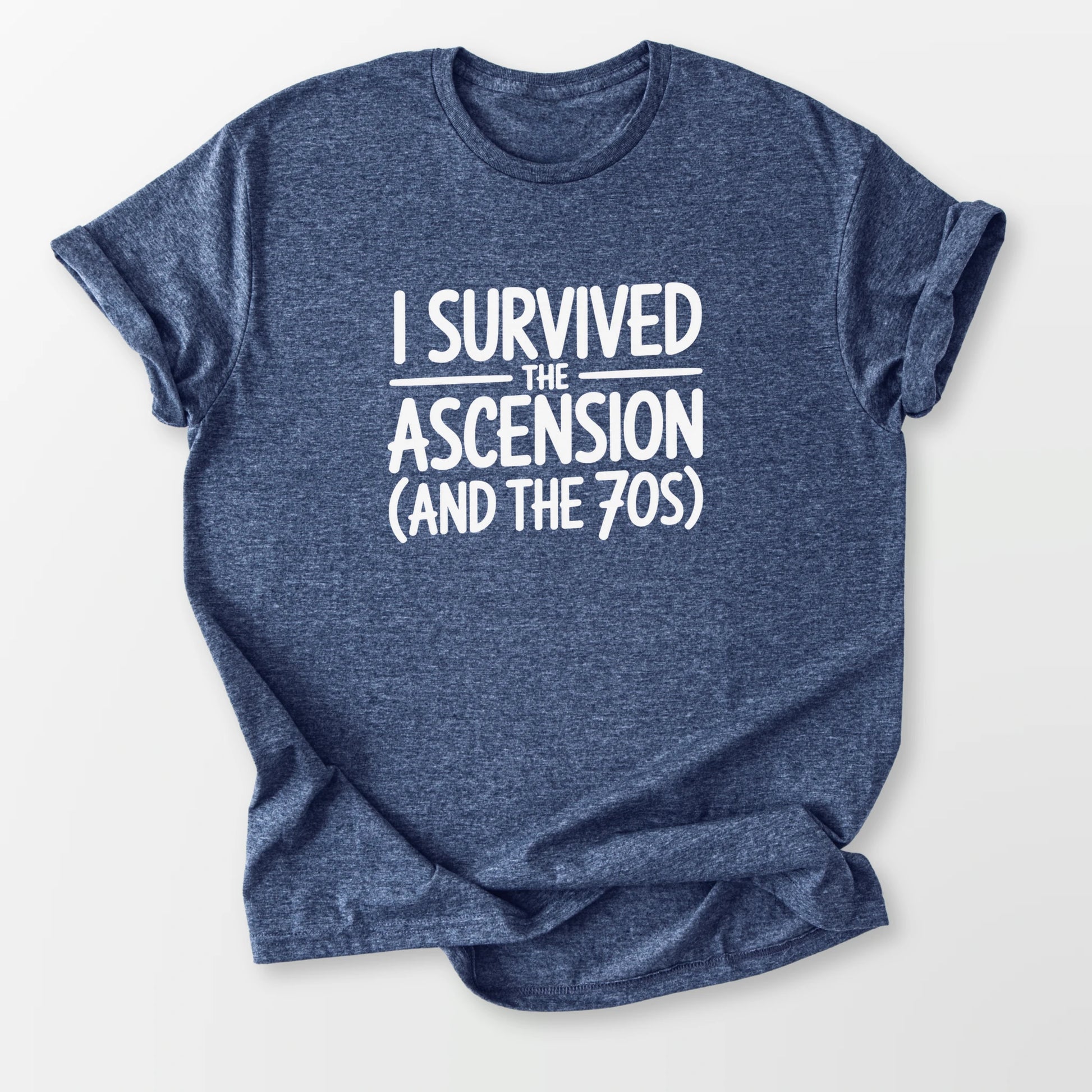 Survived Ascension Tee Heather Navy T-Shirt