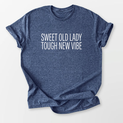 Sweet Lady Tough Vibe Tee Heather Navy T-Shirt