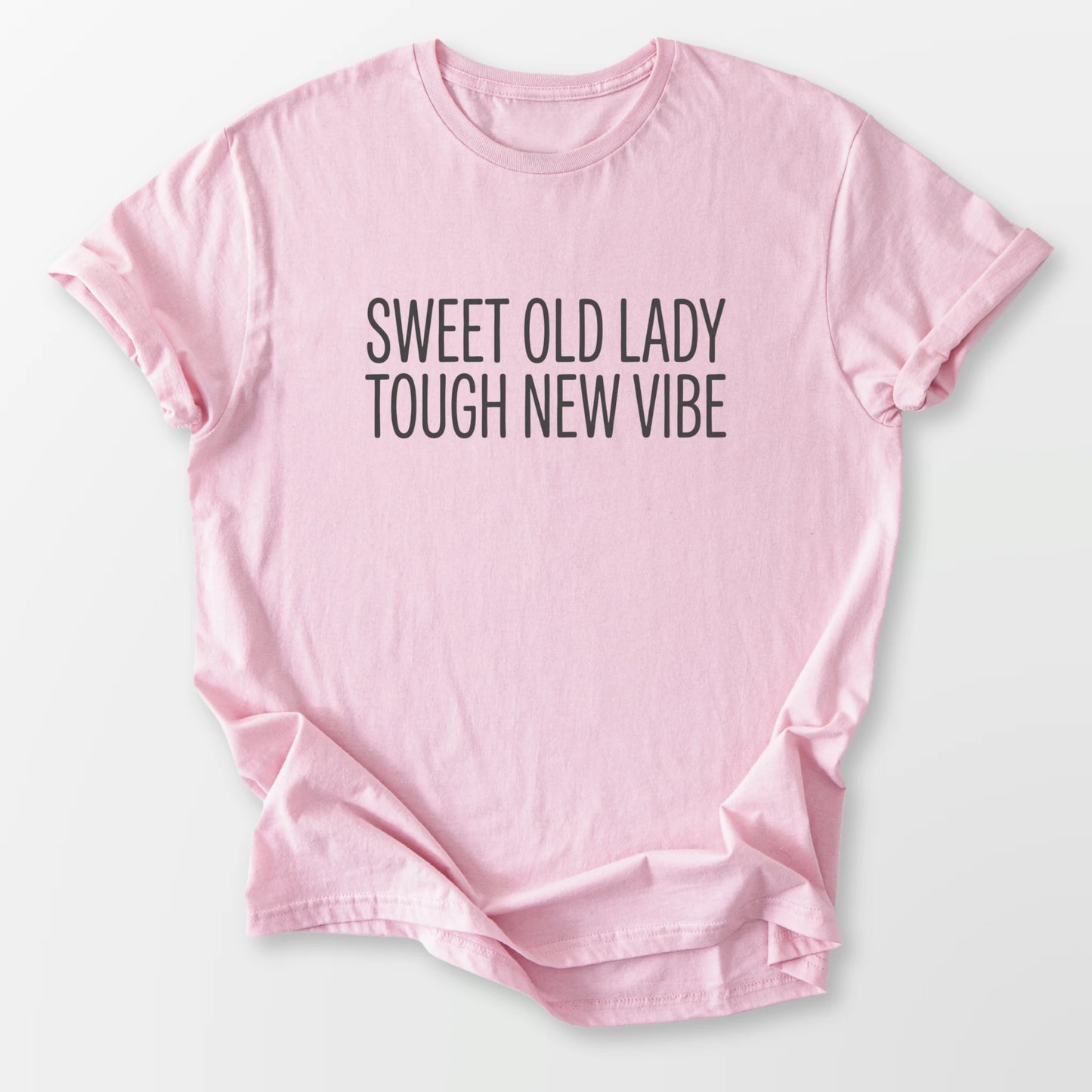 Sweet Lady Tough Vibe Tee Light Pink T-Shirt