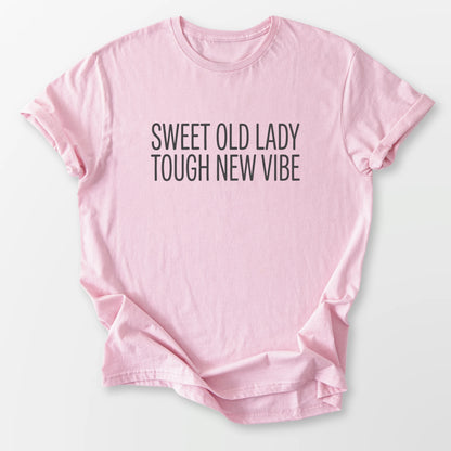 Sweet Lady Tough Vibe Tee Light Pink T-Shirt