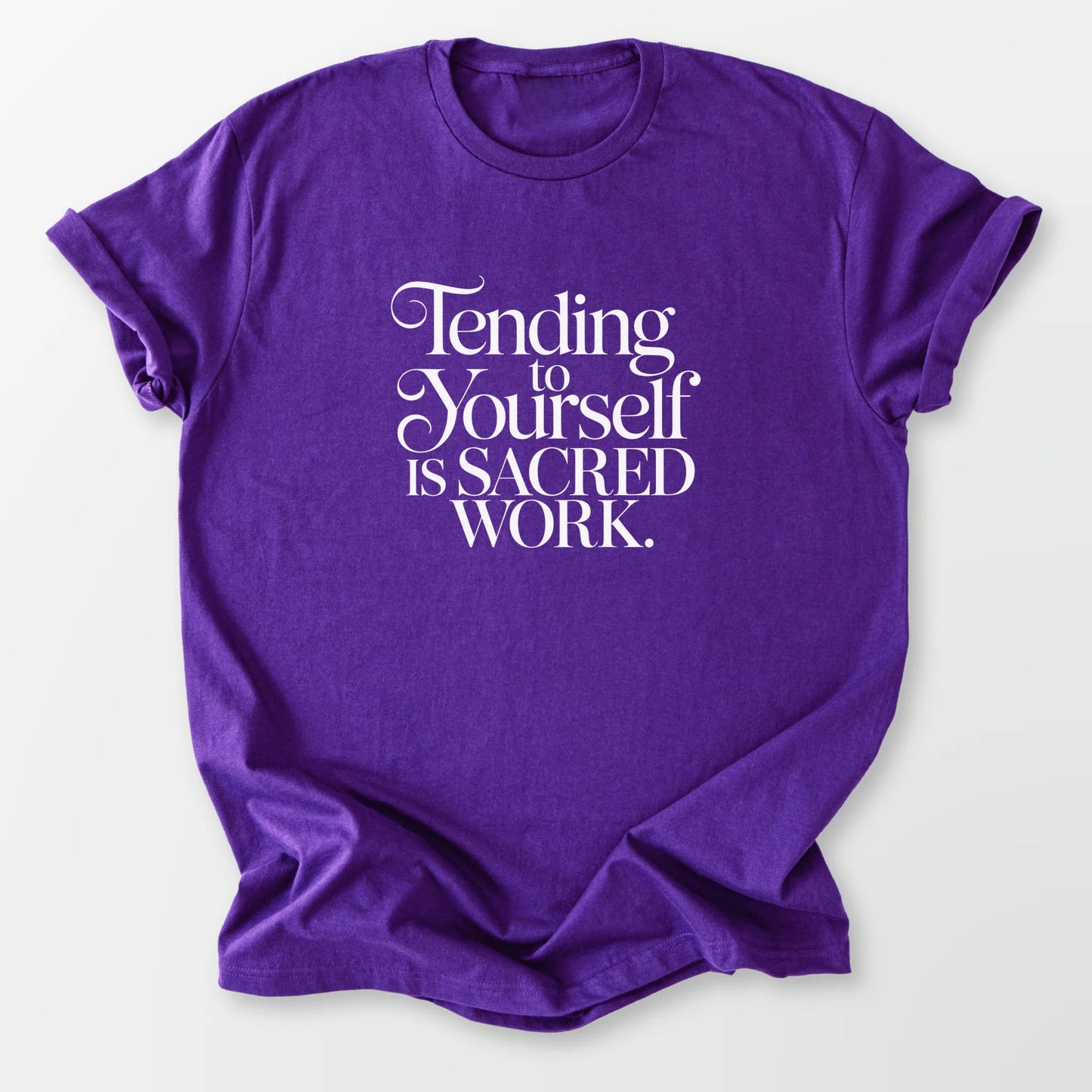Tending to Yourself Tee Purple T-Shirt