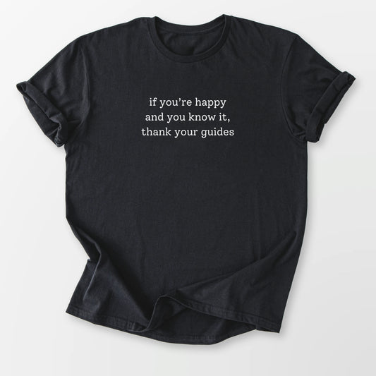 Thank Your Guides Tee Black T-Shirt