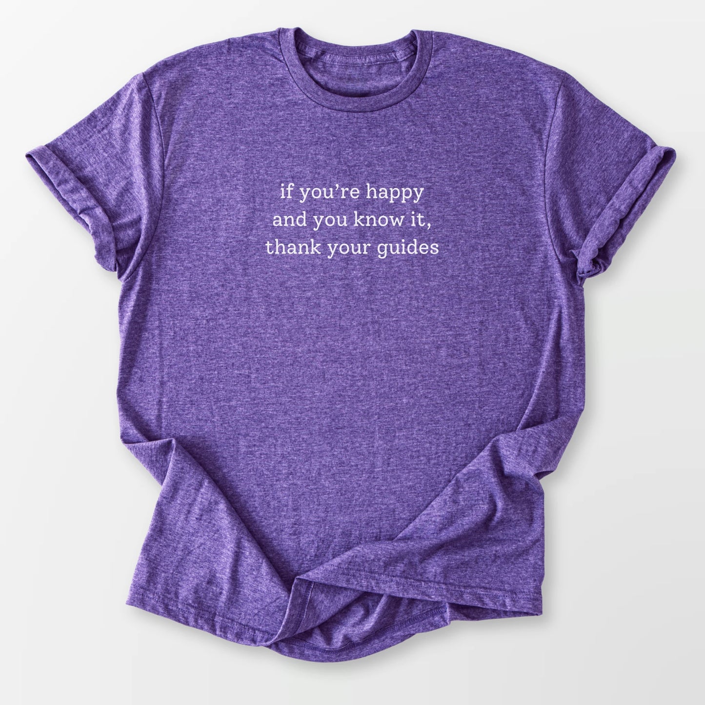 Thank Your Guides Tee Heather Purple T-Shirt