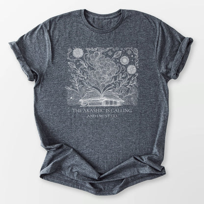 The Akashic is Calling Tee Dark Heather Grey T-Shirt