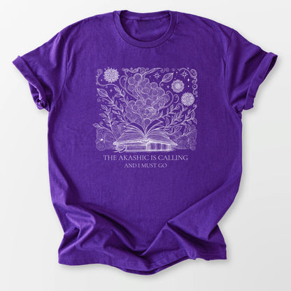 The Akashic is Calling Tee Purple T-Shirt