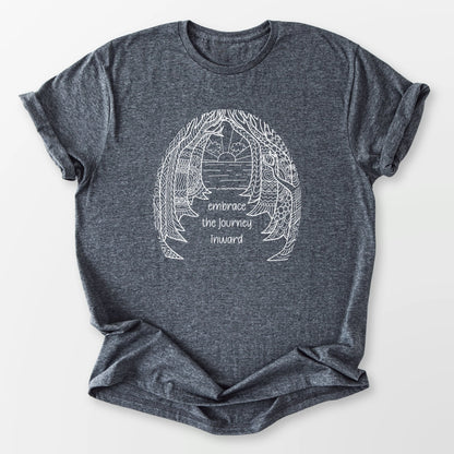 The Journey Inward Tee Dark Heather Grey T-Shirt