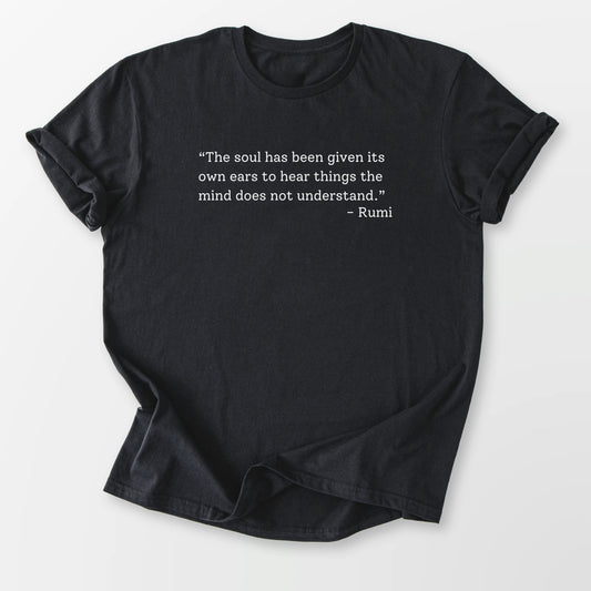 The Soul is Listening Tee Black T-Shirt