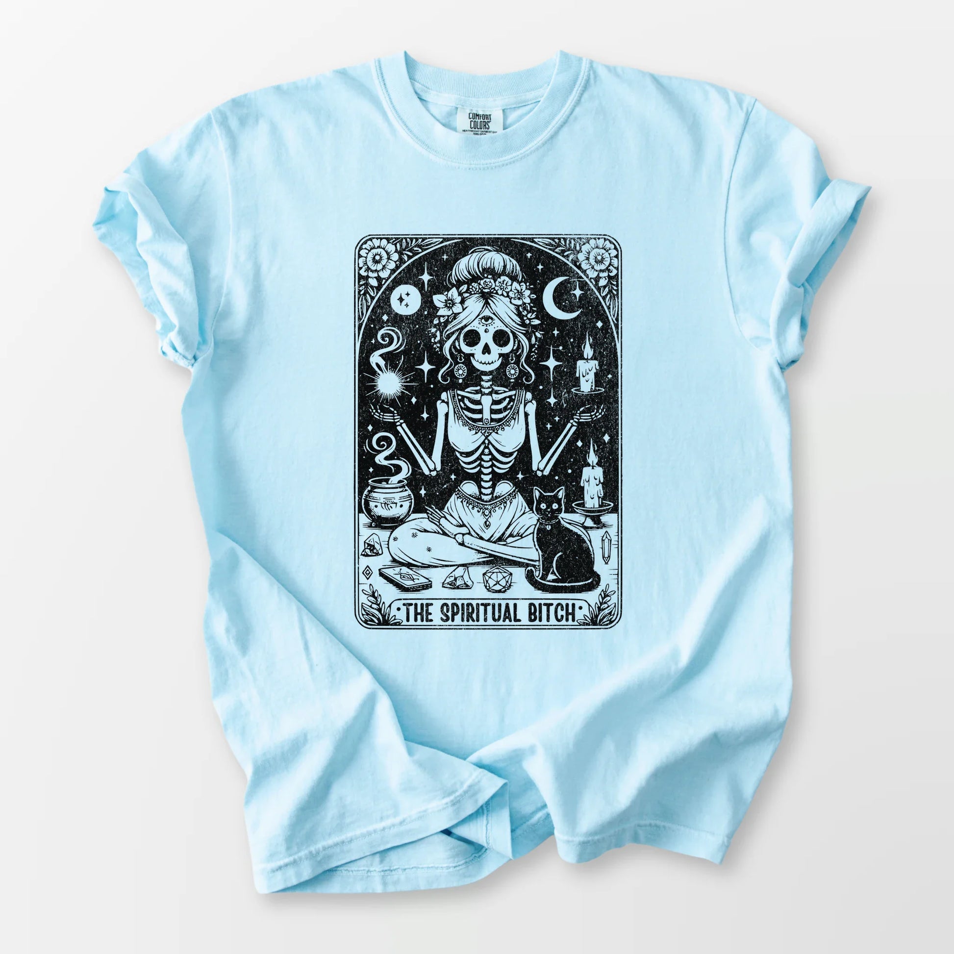 The Spiritual Tarot Comfort Tee Chambray T-Shirt