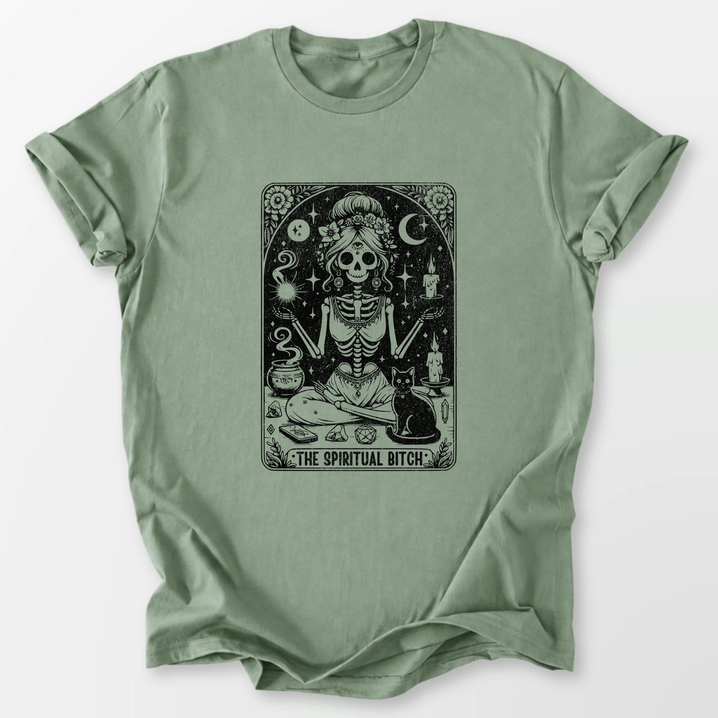 The Spiritual Tarot Tee Sage T-Shirt