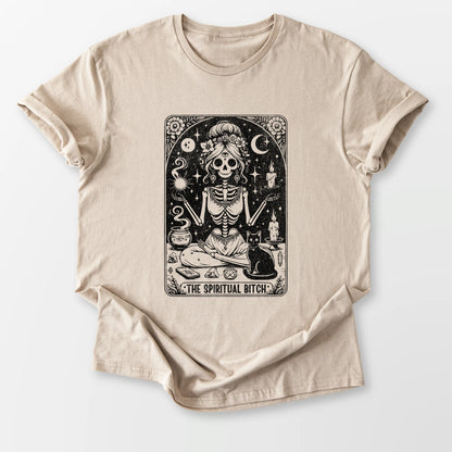 The Spiritual Tarot Tee Sand T-Shirt