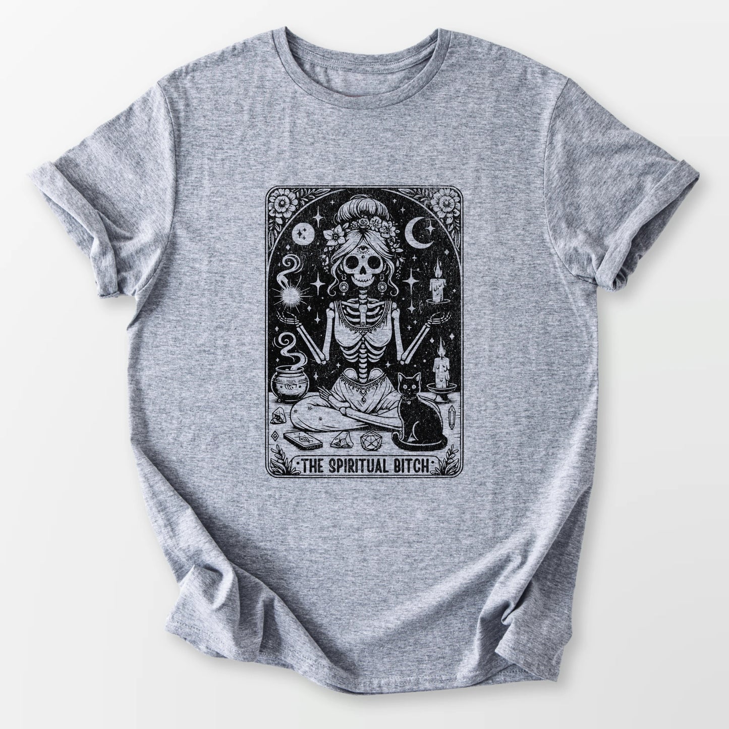 The Spiritual Tarot Tee Sport Grey T-Shirt