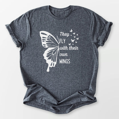 They Fly Tee Dark Heather Grey T-Shirt