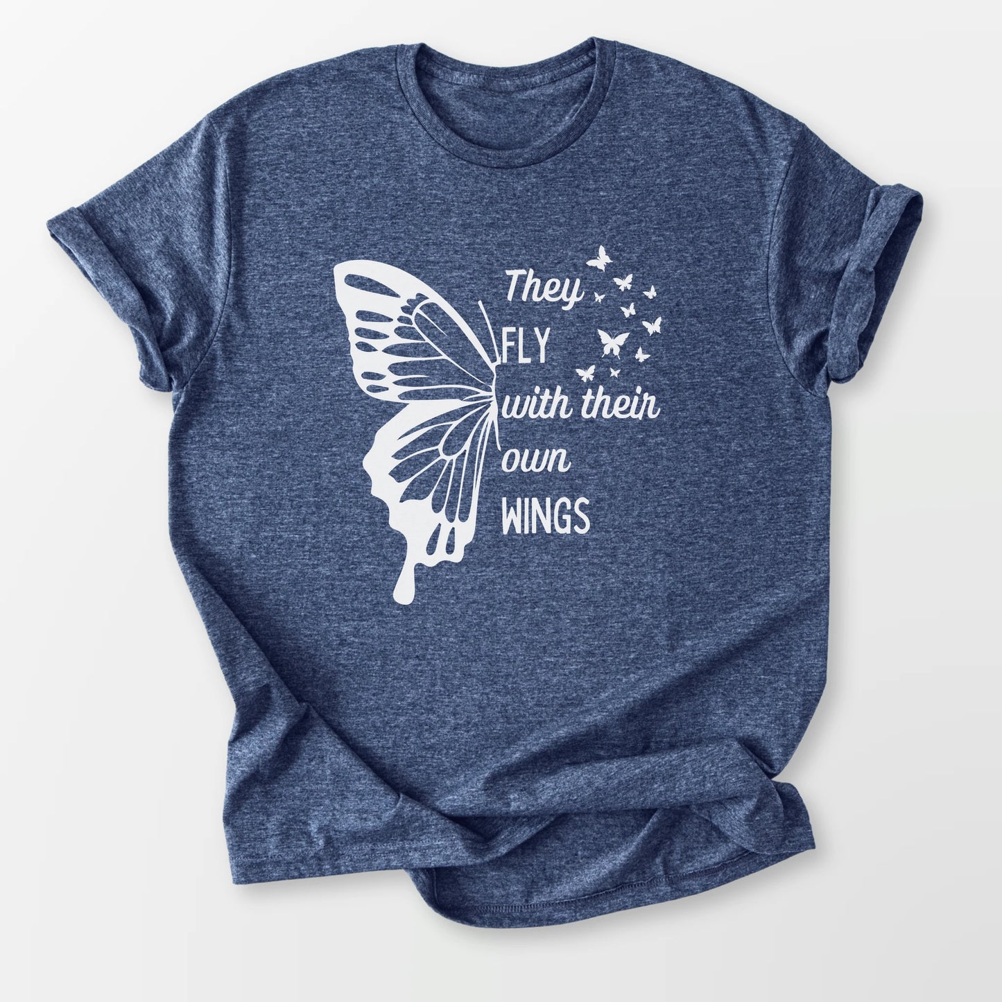 They Fly Tee Heather Navy T-Shirt
