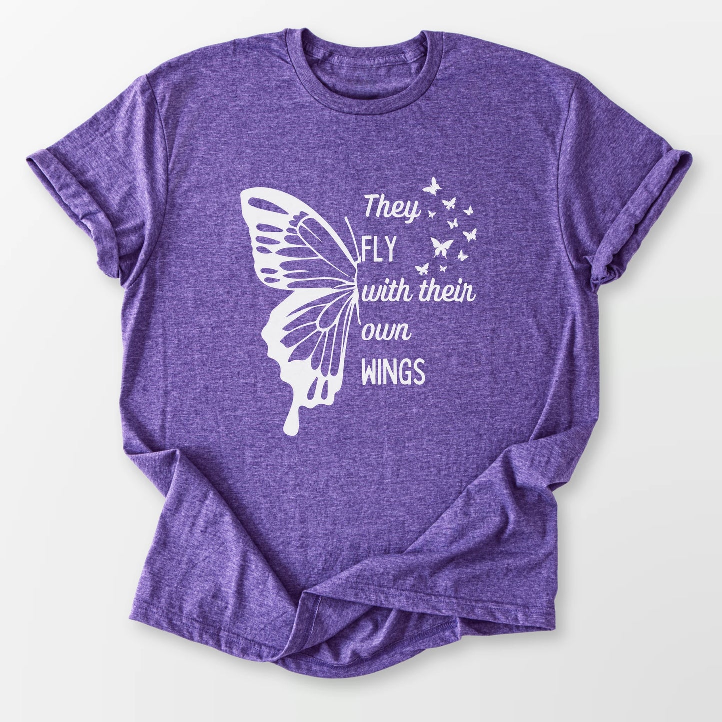 They Fly Tee Heather Purple T-Shirt